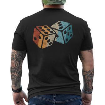 Retro Dice Gameintage Dice T-Shirt mit Rückendruck - Geschenkecke