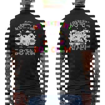 Retro Housekeeping Boo Crew Housekeeper Halloween Costumes Men's T-shirt Back Print - Monsterry