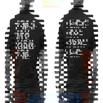 Retro It's Me Hi I'm The Husband It's Me Father's Day Men's T-shirt Back Print - Thegiftio UK