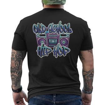 Retro Old School Hip Hop Graffiti Cassette 80S 90S T-Shirt mit Rückendruck - Geschenkecke