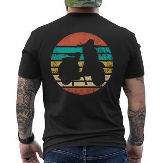 Retro Scooter Moped Scooterintage Moped T-Shirt mit Rückendruck - Geschenkecke