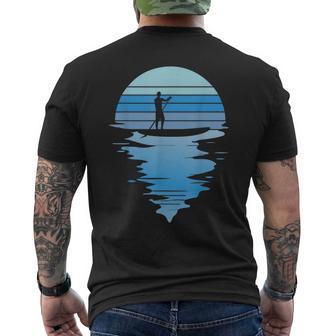 Retro Stand Up Paddler Stand-Up Paddle Water Sports Paddle T-Shirt mit Rückendruck - Geschenkecke