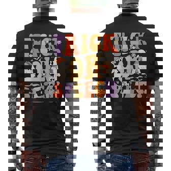 Retro Trick Or Speech Halloween Speech Therapy Slp Halloween Men's T-shirt Back Print - Seseable