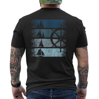 Retrointage Sailing Boat Sailing Ship Sailor T-Shirt mit Rückendruck - Geschenkecke