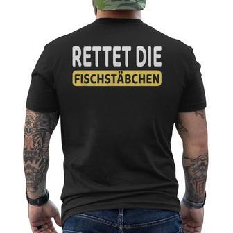 Rettet Die Fischwanden I Koch I Catering T-Shirt mit Rückendruck - Seseable