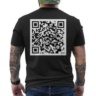 Rick Roll Qr T-Shirt mit Rückendruck - Geschenkecke