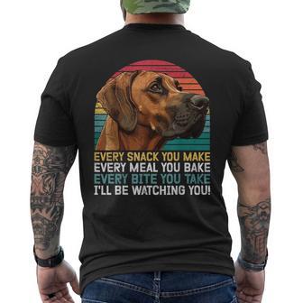 Ridgeback Jeden Bissen Den Du Isst Ridgeback T-Shirt mit Rückendruck - Geschenkecke