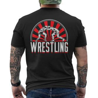 Ring Sport Ring Combat Ringer Wrestler T-Shirt mit Rückendruck - Seseable