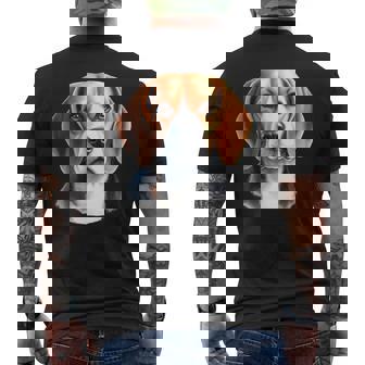 Ritratto Di Cane Beagle T-shirt da uomo con stampa posteriore - Novitaregali