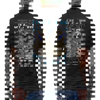 Rizz Em With The Tism Meme Autistic Racoon Autism Men's T-shirt Back Print | Seseable CA