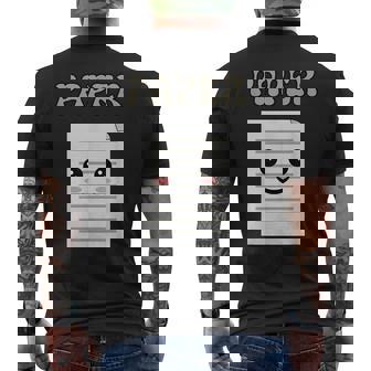 Rock Paper Scissors Easy Halloween Matching Group Costume Men's T-shirt Back Print | Seseable UK