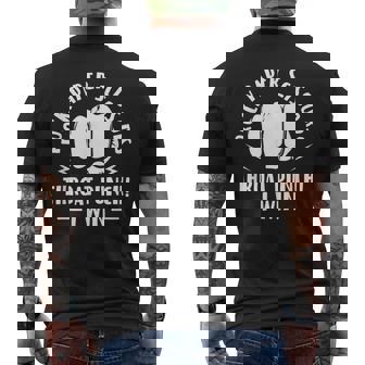 Rock Paper Scissors Throat Punch I Win Roshambo Men's T-shirt Back Print | Seseable UK