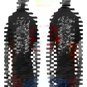 Rock And Roll 4Th Of July Music Band Vintage 70S 80S 90S Men's T-shirt Back Print - Monsterry