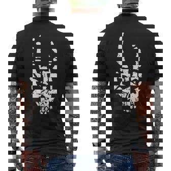 Rocker Rockhand T Heavy Metal Handyhülle Metal Camiseta Hombre Estampado Espalda - Regaloses