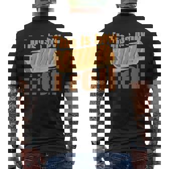 This Is How I Roll Sausage Roll Men's T-shirt Back Print - Monsterry