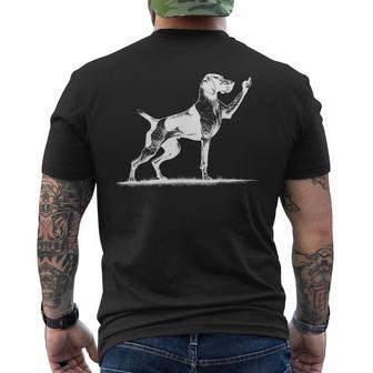 Rude Pointer Dog Asshole German Shorthaired Pointer Dog Men's T-shirt Back Print - Monsterry