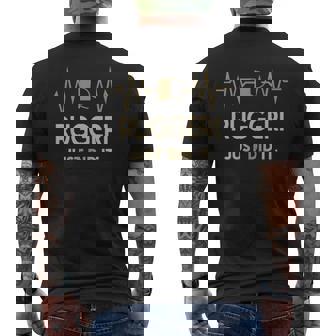 Ruggeri Just Did I Personalized Last Name Men's T-shirt Back Print - Thegiftio