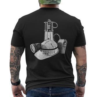 Ruhrpott Jumper Miner Helmet Grubenlampe Glück On T-Shirt mit Rückendruck - Geschenkecke