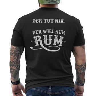 Rum Drinker T-Shirt mit Rückendruck - Geschenkecke