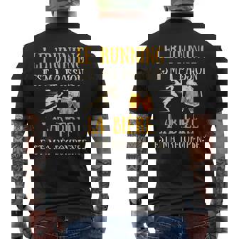 Running Bière Homme Humour Course À Pied Idée Cadeauintage T-shirt imprimé au dos - Cadeauxyz