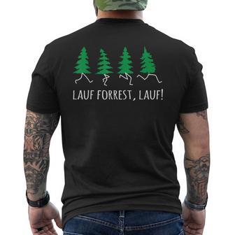 Running Forrest Running Slogan T-Shirt mit Rückendruck - Geschenkecke