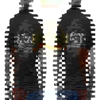 Ryan Irish Surname Ryan Irish Family Name Celtic Cross Men's T-shirt Back Print - Monsterry