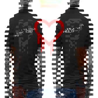 Sad Broken Heart Breaking Up Lonely Heartbroken Relationship Men's T-shirt Back Print - Monsterry