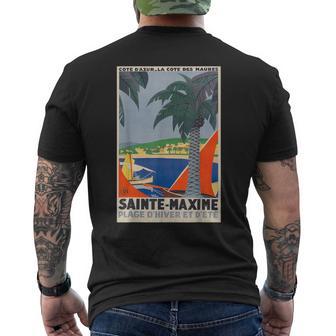 Sainte Maxime France Travel T-Shirt mit Rückendruck - Geschenkecke