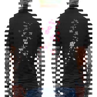 Sakura Feuilles De Cerisier Fleurs D'arbre T-shirt imprimé au dos - Cadeauxyz