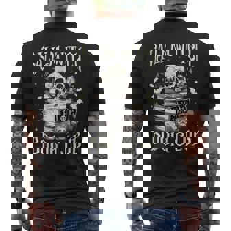 Salem Witch Book Club Halloween Men's T-shirt Back Print - Monsterry