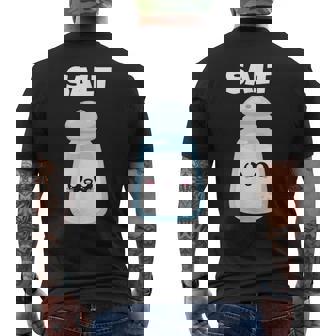 Salt Costume Matching Pepper And Salt Couple Kawaii Men's T-shirt Back Print - Thegiftio UK