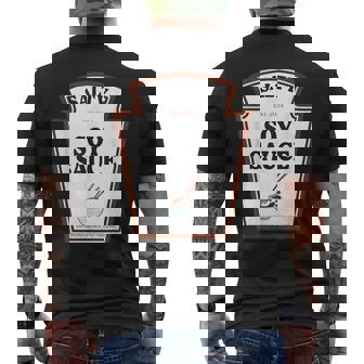 Salty Soy Sauce Condiment Costume Party Matching Men's T-shirt Back Print - Thegiftio UK