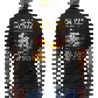 Salud Por Mi 50 Anos 50 Cumpleaños Amantes De Cerveza Camiseta Hombre Estampado Espalda - Regaloses