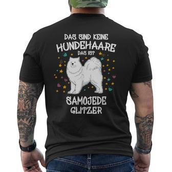 Samoje Glitter Dog Holder Dog Fun T-Shirt mit Rückendruck - Seseable
