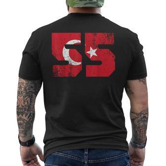 Samsun 55 Memleket Turkey Flag Idea T-Shirt mit Rückendruck - Seseable