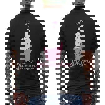 Saranghae Corea Corea Amore Cuore K Pop Cuore Dito K-Pop T-shirt da uomo con stampa posteriore - Novitaregali