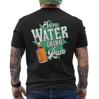 Save Water Drink Rum T-Shirt mit Rückendruck - Geschenkecke