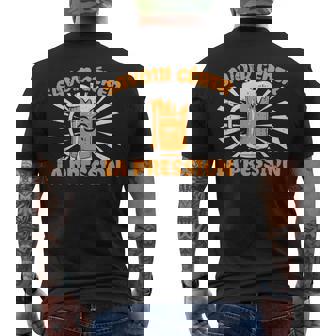 Savoir Gérer La Pression Humour Apéro Fête Bar Amis Cadeau T-shirt imprimé au dos - Cadeauxyz
