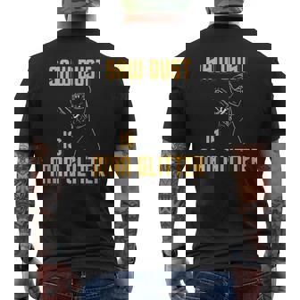 Sawdust Is Man Glitters Chainsaw Tree Cutting Men Fun Tank Top Men's Back Print T-Shirt - Monsterry
