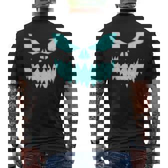 Scary Spooky Halloween Jack O Lantern Face Pumpkin Boys Men's T-shirt Back Print - Thegiftio UK