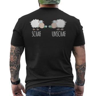 Schaf Unschaf T-Shirt mit Rückendruck - Geschenkecke