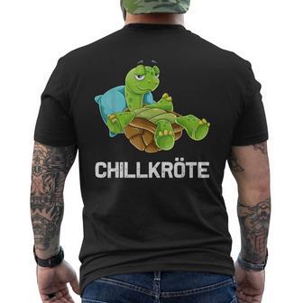 Schlafen Relax Chill Turtles T-Shirt mit Rückendruck - Geschenkecke