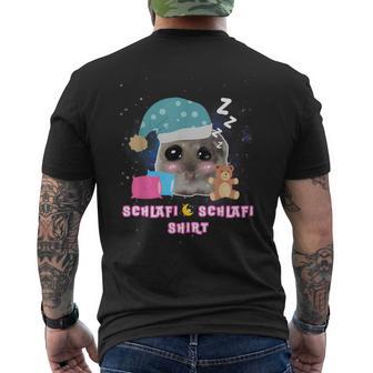 Schlafi Schlafi Sad Hamster Hamsti T-Shirt mit Rückendruck - Geschenkecke