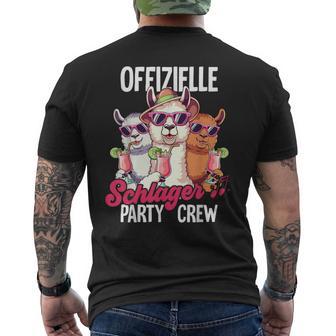 Schlager Party Crew Schlager T-Shirt mit Rückendruck - Geschenkecke