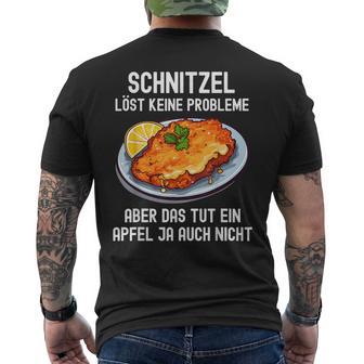 Schnitzel Löve Keine Probleme Question Schnitzel T-Shirt mit Rückendruck - Geschenkecke