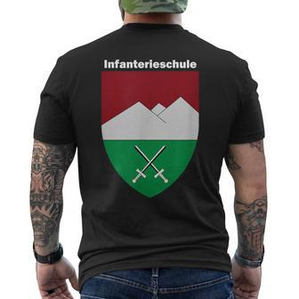 School Of Infantry Infs German Army Emblem Badge Men's T-shirt Back Print - Monsterry AU