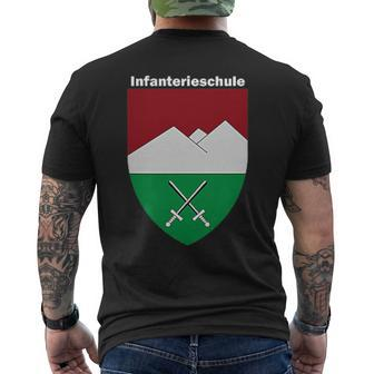 School Of Infantry Infs Infanterieschule German Army Emblem Men's T-shirt Back Print - Monsterry DE