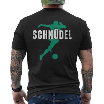 Schweinfurt Football Kicken Fan 05 Franken Stadium Red Green T-Shirt mit Rückendruck - Geschenkecke