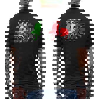 Scooter Bike Motorbike Scoot Italy Flag Moped Scooter Men's T-shirt Back Print - Thegiftio
