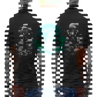 Scuba Diver And Jellyfish For Ocean Dive Trip Scuba Diving Men's T-shirt Back Print - Monsterry